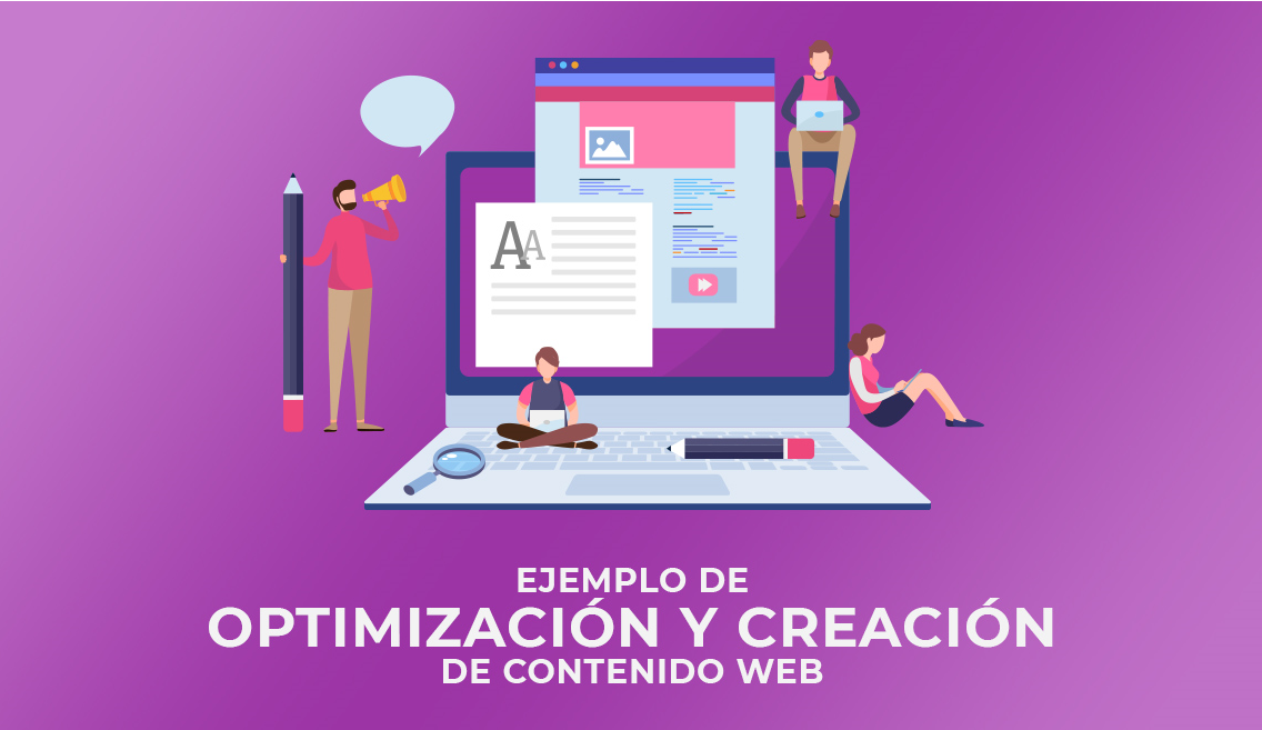 Ejemplo de optimización y creación de contenido web