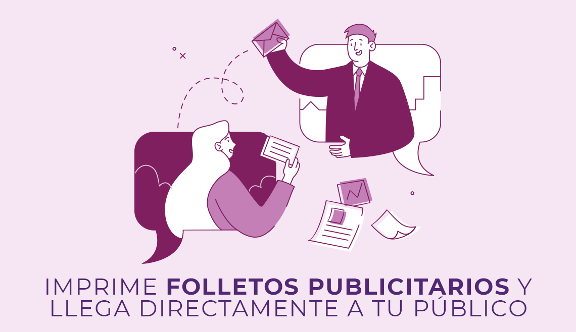 Imprime folletos publicitarios y llega directamente a tu público