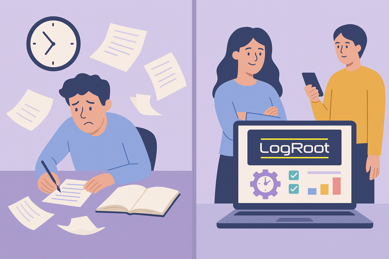 Ventajas de soluciones como Logroot frente al control manual